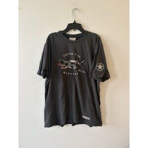 Red Canoe • Curtiss P-40 Warhawk • Men’s T-Shirt Size Large • Dark Grey